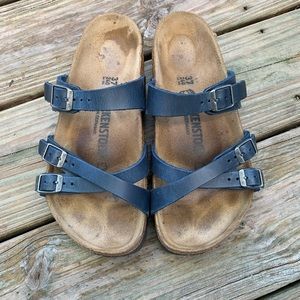 Birkenstock Franca sandals blue, barely used size 37
